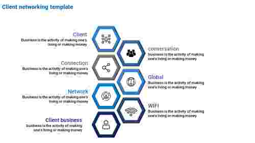 Network Marketing Business Plan PPT - Hexagonal Model