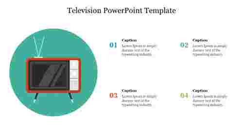 Creative Television PowerPoint Template Slide