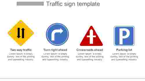Respective Traffic Sign Template Symbols And Uses