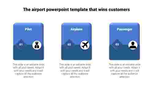 Get The Airport PowerPoint Template With Icons