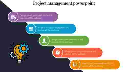 Horizontal project management powerpoint slides