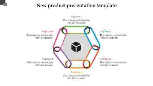 Six Node New Product Presentation Template Slide