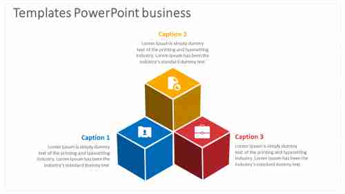 Cubes templates powerpoint business
