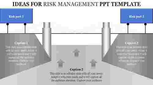 Risk Management PPT Template-Two Ideas Presentation