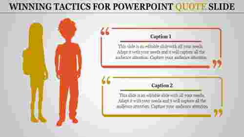 Attractive PowerPoint Quote Slide Template Presentation