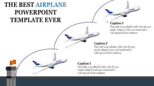 Athreenodedairplanepowerpointtemplate