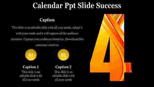 Best Calendar PPT Slide Presentation Template Design