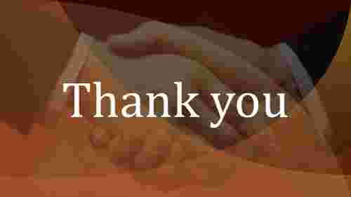 Abstract Thank You PPT Template for Presentation- Handshake