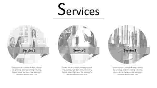 Attractive PowerPoint Service Slide Template Designs