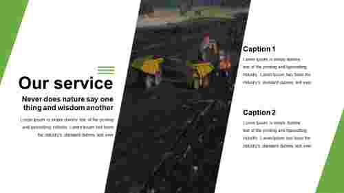 Portfolio PowerPoint of Coal Services Slides