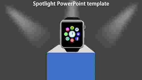 SpotlightPowerPointtemplate-watchmodel