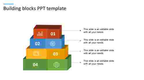 Attractive Building Blocks PPT Template Presentation 