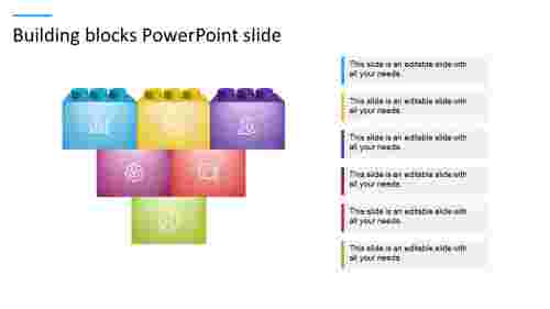 Modern Building Blocks PowerPoint Slide Presentation