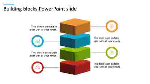 Attractive Building Blocks PowerPoint Slide Template