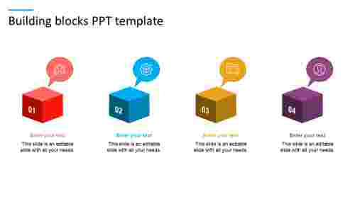 Design Building Blocks PPT Template For Presentation