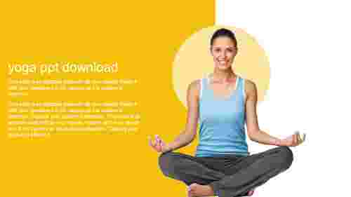 Effective Yoga PPT Download Slide Template-One Node