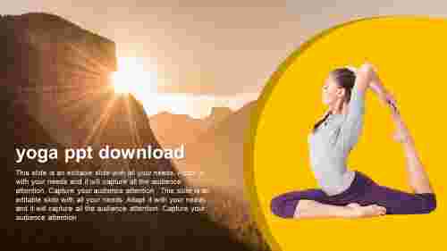 Impressive Yoga PPT Download Slide Template Designs