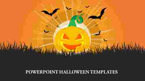 Microsoft Halloween PowerPoint template - Pumpkin Theme