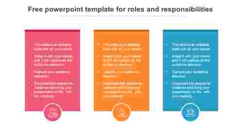 Free PowerPoint Template For Roles And Responsibilities 