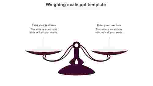 Attractive Weighing Scale PPT Template Design