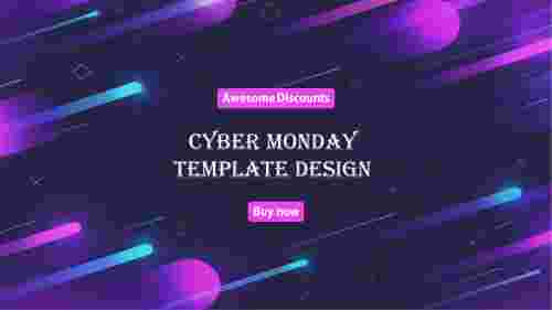 Cyber Monday Template Design for Presentation