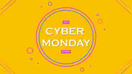 Cyber Monday PPT Presentation With Yellow Background