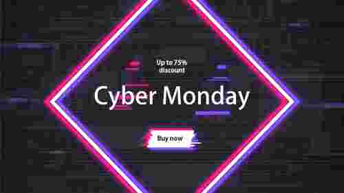 Amazing Cyber Monday Design Template Presentation