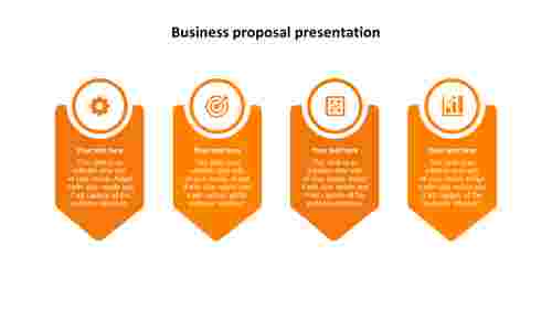 Four stage free business proposal presentation 