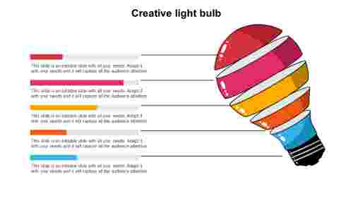 Simple And Creative Light Bulb Design With Five Node