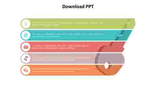 Download PPT Template Presentation Designs-Five Node