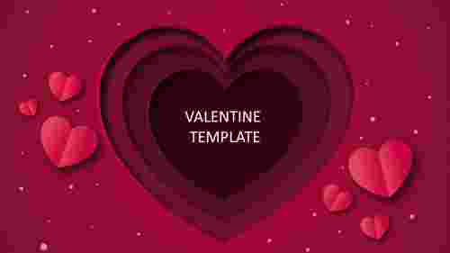 Attractive Valentine Template Slide Design Presentation