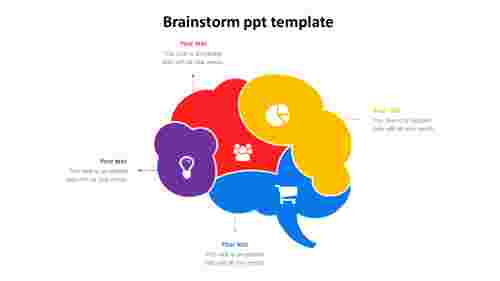brainstorm ppt template slide