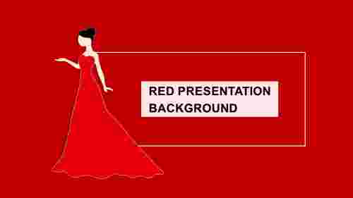Effective Red Presentation Background Slide Design