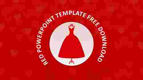 Customized Red PowerPoint Template Free Download Slides
