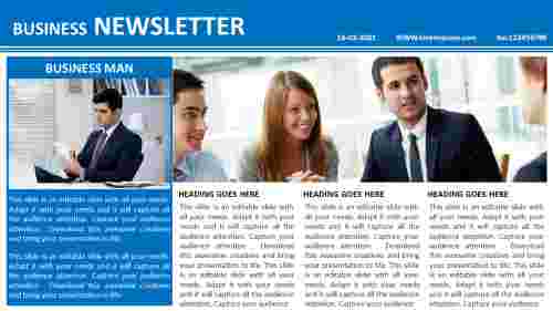 Attractive%20Company%20Newsletter%20Template%20PowerPoint