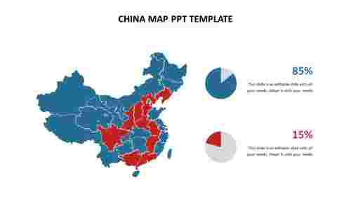 Use China Map PPT Template Design For Business