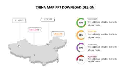 Attractive China Map PPT Download Design