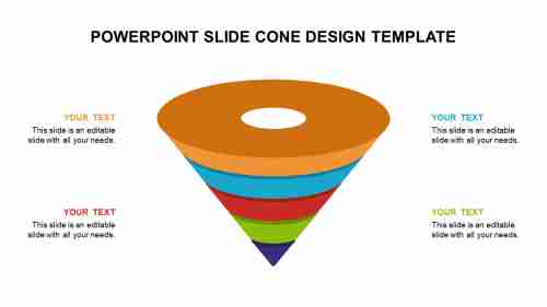 PowerPoint Slide Cone Design Template
