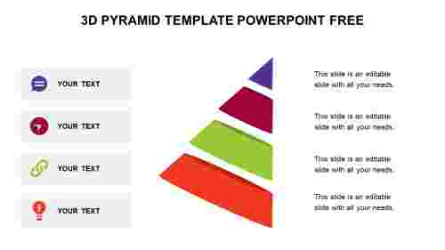 Amazing 3D Cone Template PowerPoint Free Download