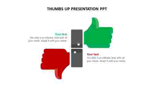Thumbs Up Presentation PPT PowerPoint Template Design