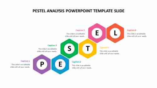 pestel analysis powerpoint template slide hexagonal model