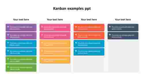 Effective Kanban examples ppt model