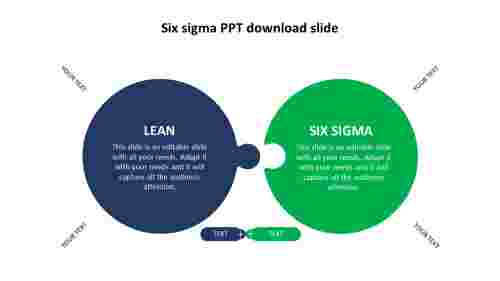 Simple six sigma PPT download slide 