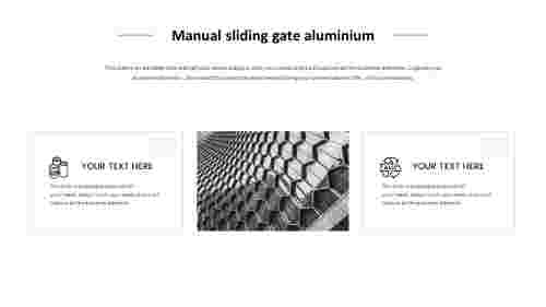 manual sliding gate aluminum slide
