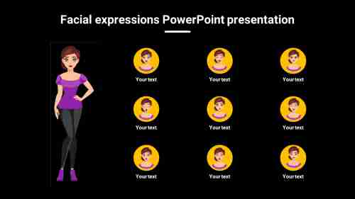 Attractive Facial Expressions PowerPoint Presentation
