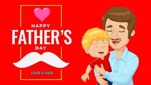 Special fathers day PPT PowerPoint slide