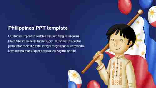 Philippines PPT template with background