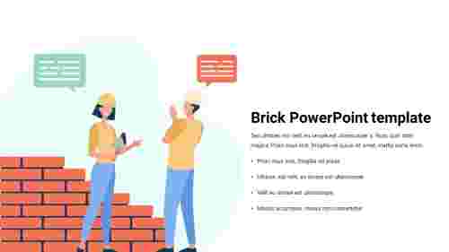 Simple Brick PowerPoint template