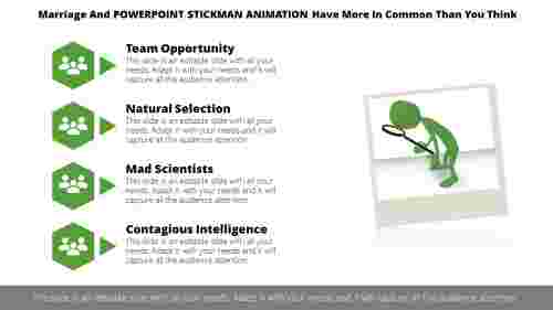 Four Node PowerPoint Stickman Animation