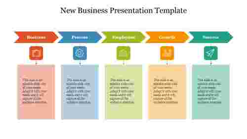 New Business Presentation Template with Arrow Diagram